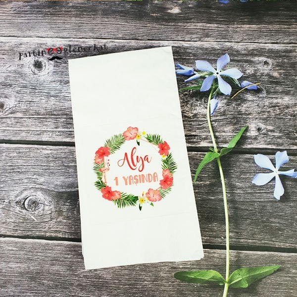 Flamingo Aloha Doğumgünü Konsept Peçete