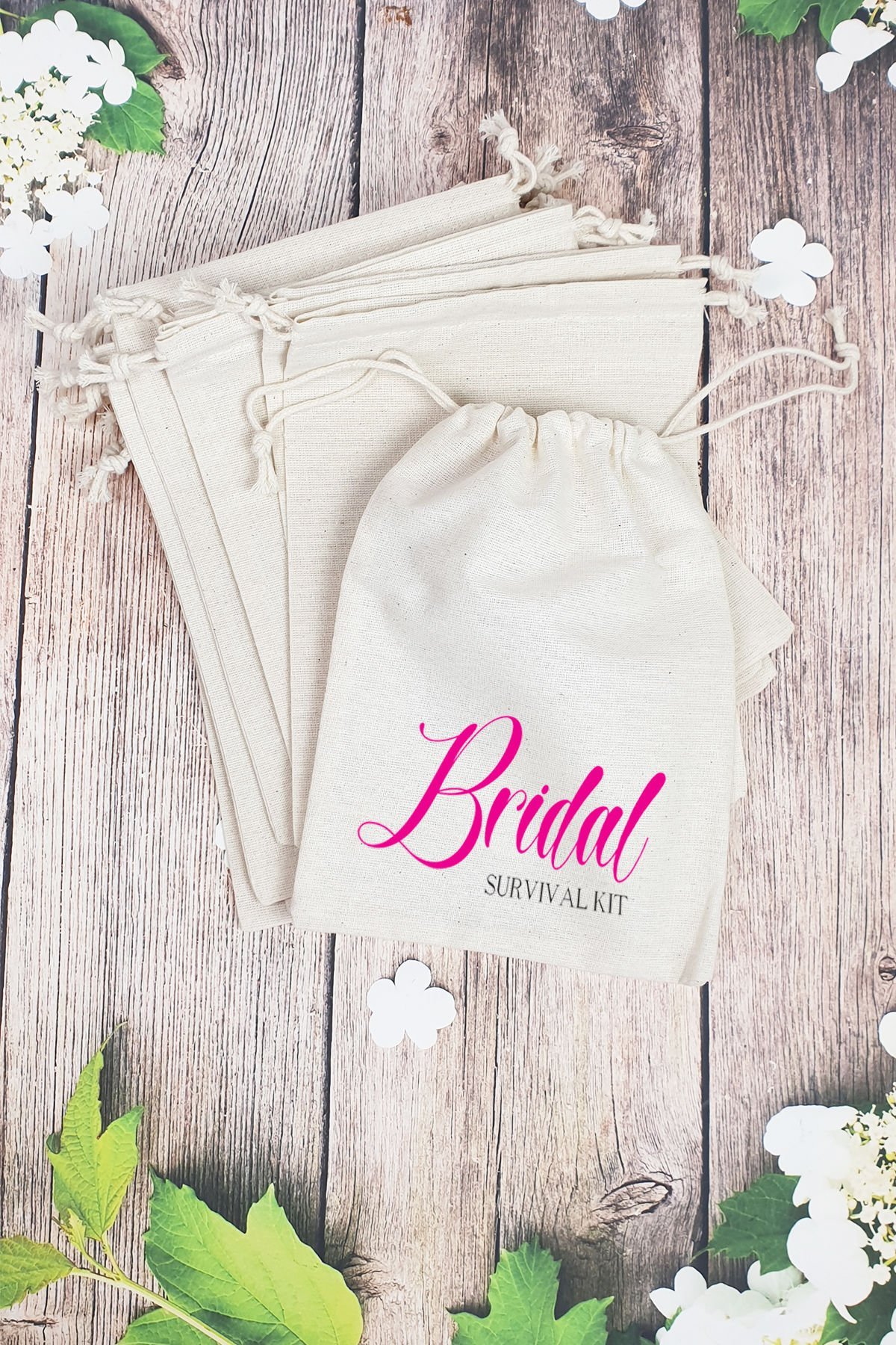 Hangover Kit Kesesi - 10 Adet - Bridal Survivor Kit Baskılı
