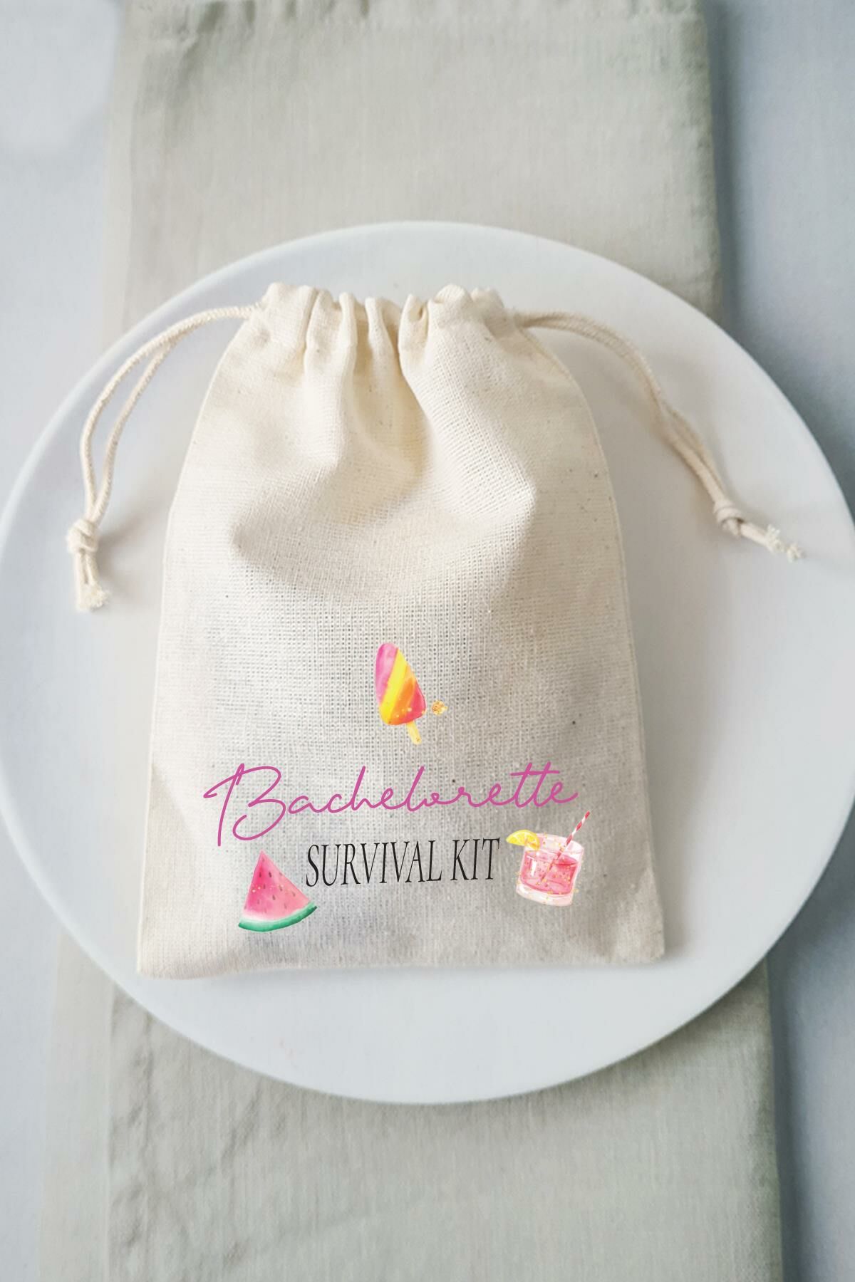 Bachelorette Party Survival Kit Hangover Kit Kesesi - 10 Adet