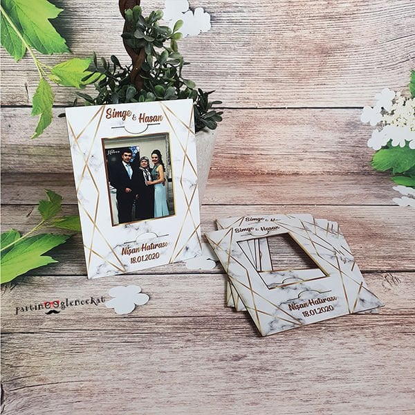 Mermer Konsept Polaroid Magnet