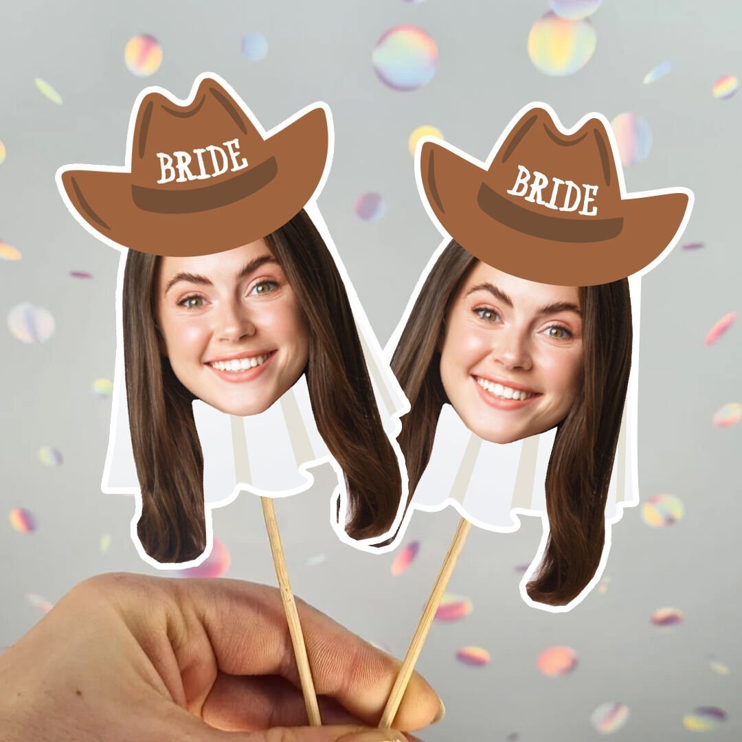 Last Rodeo Konsept Fotoğraflı Bride Kürdan Süsü (10lu paket)