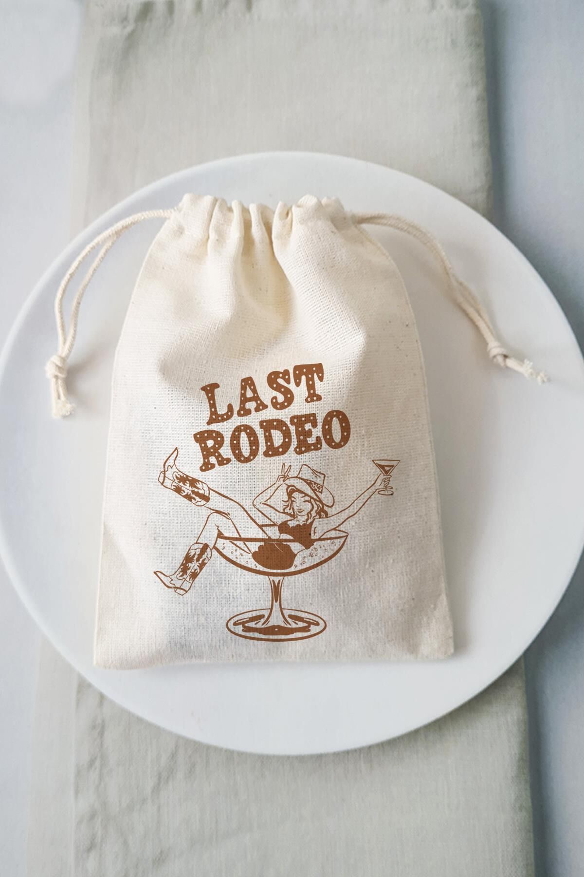 Last Rodeo Konsept Konsept Hediye Kesesi Kovboy Bekarlığa Veda Hangover Kit Kesesi