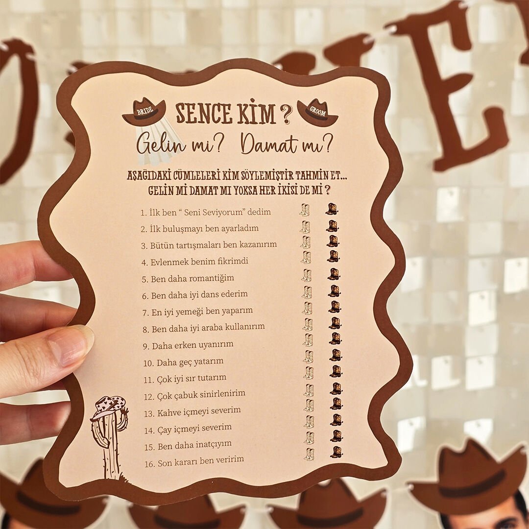 Last Rodeo Konsept Gelin mi Damat mı? Oyun Kartı