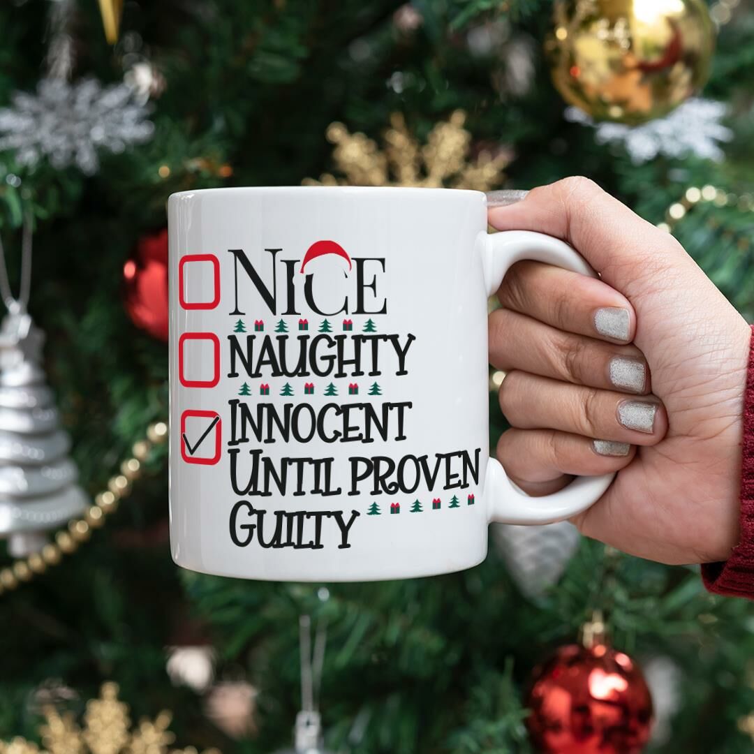 Nice Naughty Innocent Kupa Yılbaşı Hediyesi Kupa Bardak