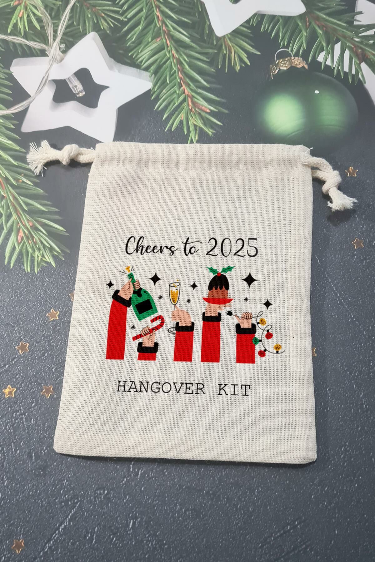Cheers to 2025 Yılbaşı Hangover Kit Kesesi