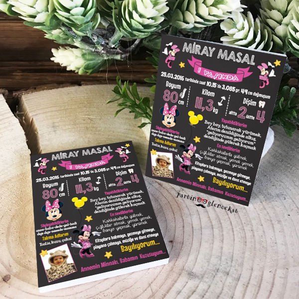 Minie Mouse Konsept Künye Magnet Hediyelik