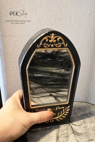 Aynalı Kapı Zili Sesli Korkutucu Cadılar Bayramı Kapı Zili Halloween Süs Aksesuar