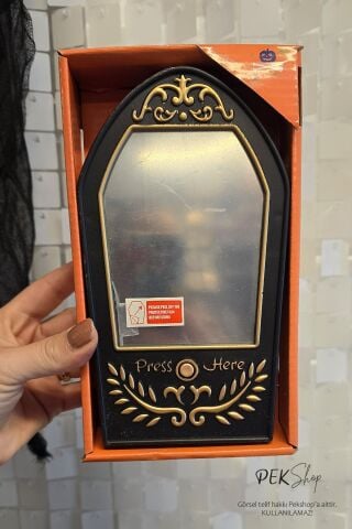 Aynalı Kapı Zili Sesli Korkutucu Cadılar Bayramı Kapı Zili Halloween Süs Aksesuar