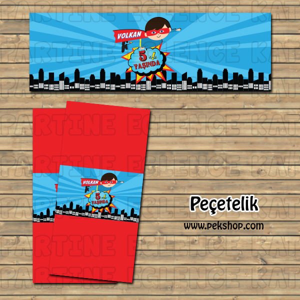 Supermen Konsept Peçete Sargısı
