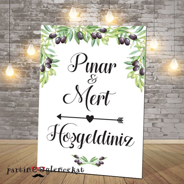 Zeytin Konsept Karşılama Panosu