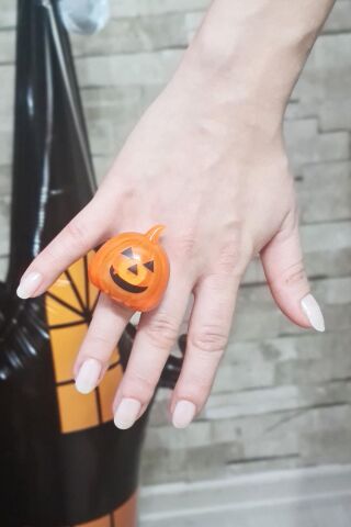 Halloween Işıklı Yüzük Bal Kabağı Şeklinde Işıklı Cadılar Bayramı Yüzüğü