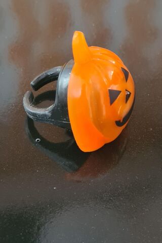 Halloween Işıklı Yüzük Bal Kabağı Şeklinde Işıklı Cadılar Bayramı Yüzüğü