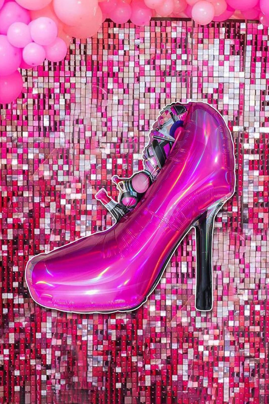 Stiletto Ayakkabı Balon Topuklu Ayakkabı Şekilli Folyo Balon 84cm