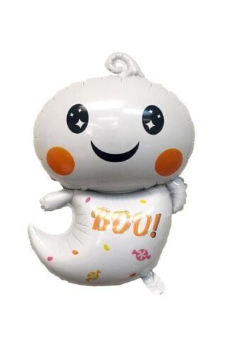 Sevimli Hayalet BOO Folyo Balon Halloween Süsleri Hayalet Balon