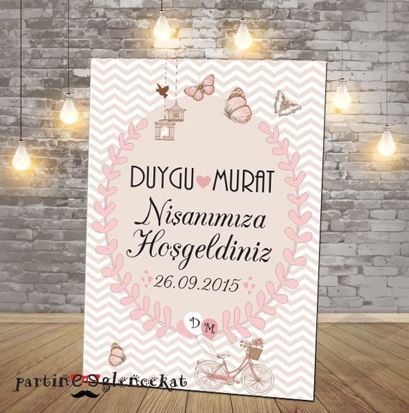 Somon Kelebek Konsept Karşılama Panosu