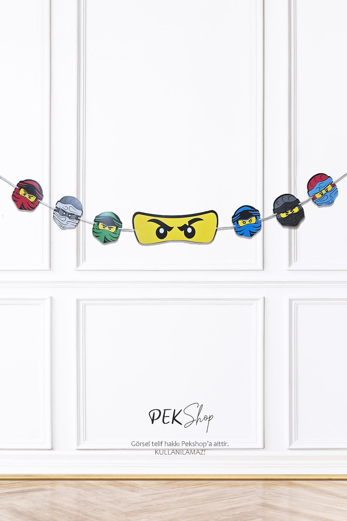 Ninjalar Banner Duvar Süsü Ninja Doğum Günü Banner Süsleri