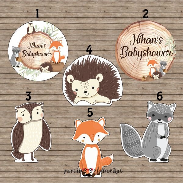 Woodland Konsept 35 Adet 5cm Etiket