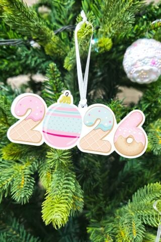 Makaron Renkler 2026 Yılbaşı Ağaç Süsü