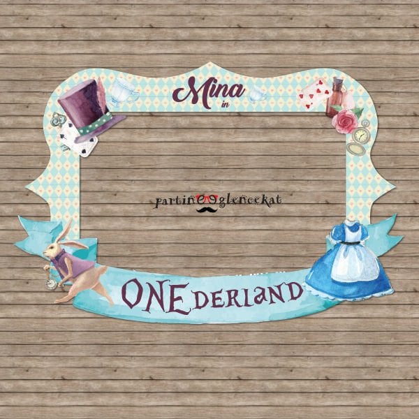 Alice In Wonderland Konsept Fotoğraf Çerçevesi