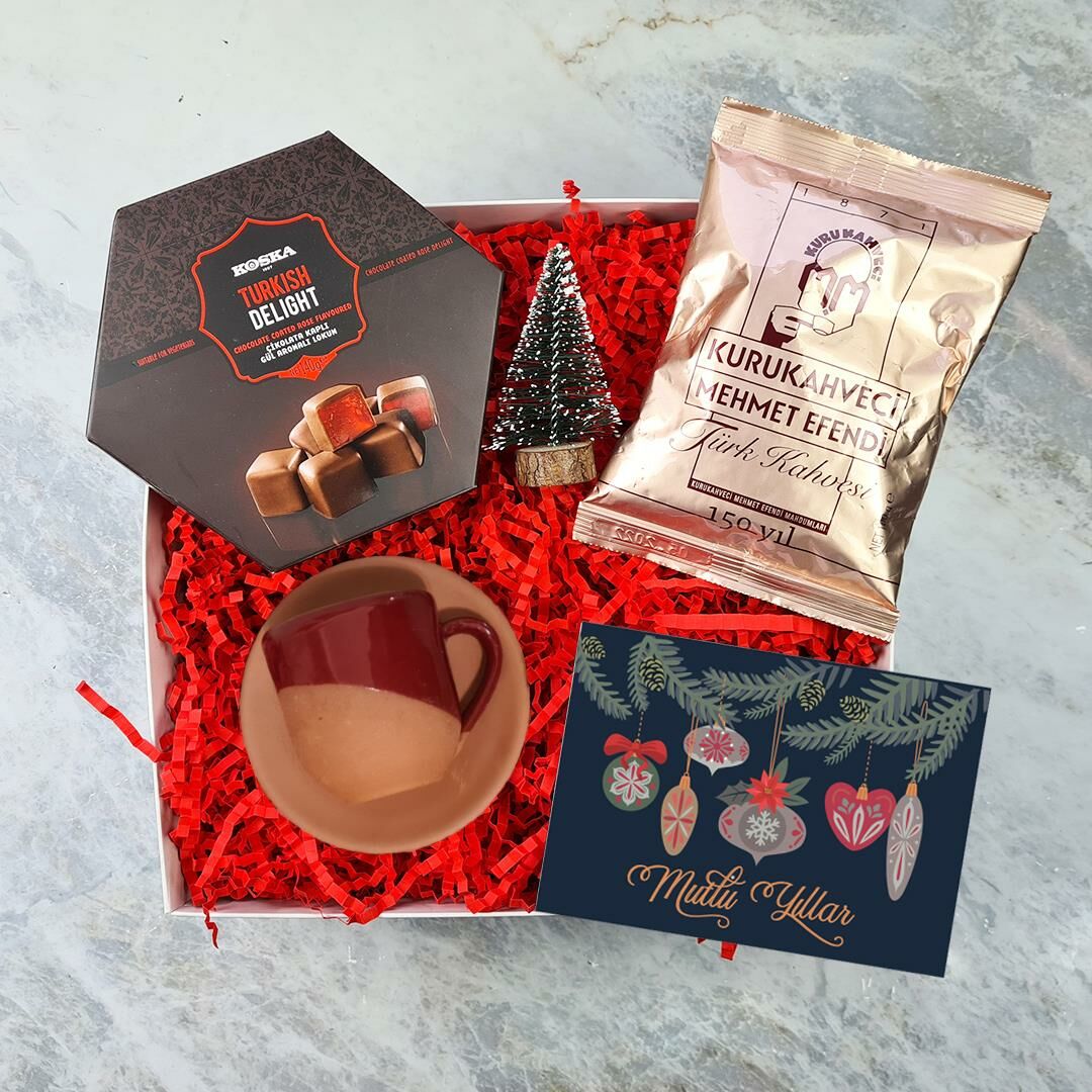 Naturel Kahve Keyfi Mini Yılbaşı Hediye Kutusu