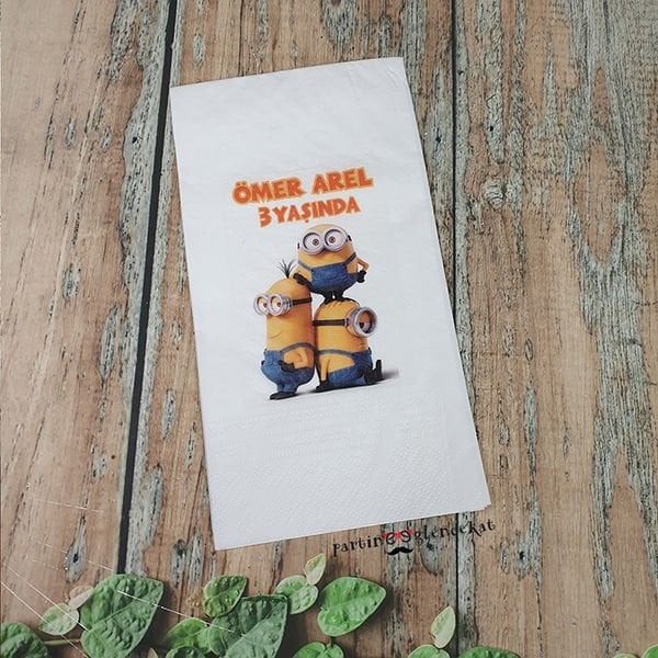 Minions Canavarı Konsept Baskılı Peçete