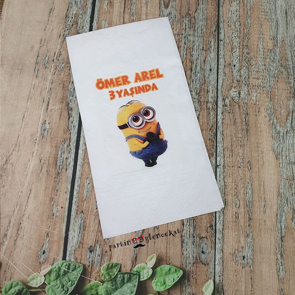 Minions Canavarı Konsept Baskılı Peçete