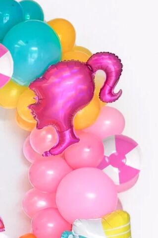 Pembe Kız Kafası Şekilli Folyo Balon 64cm
