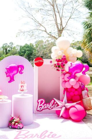 Pembe Kız Kafası Şekilli Folyo Balon 64cm
