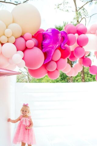 Pembe Kız Kafası Şekilli Folyo Balon 64cm