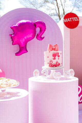 Pembe Kız Kafası Şekilli Folyo Balon 64cm