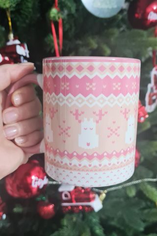 Pembe Knitwear Tasarım Yılbaşı Hediyesi Kupa Bardak