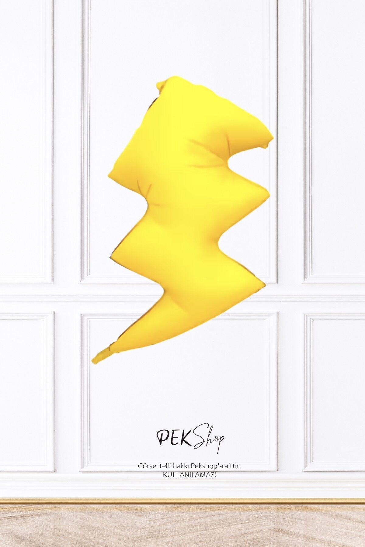 Şimşek Folyo Balon Süper Kahramanlar Tema Balonlar Sarı Şimşek Balon