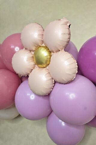 Retro Papatya Retro Pembe Renk Papatya Folyo Balon