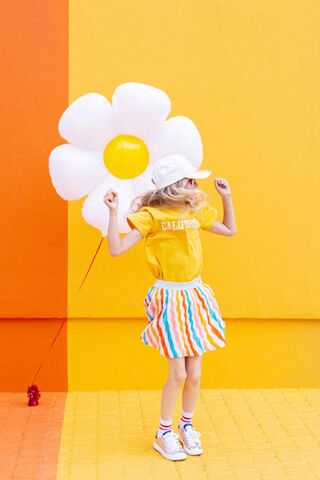 Papatya Folyo Balon 35 cm Küçük Boy