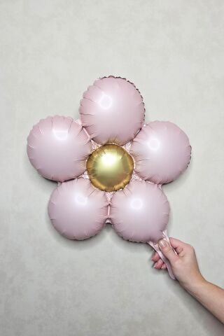Retro Papatya 3lü Set Retro Renkler Papatya Balon Seti