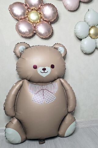 Retro Sevimli Ayı Balon Büyük Teddy Bear Ayı Folyo Balon