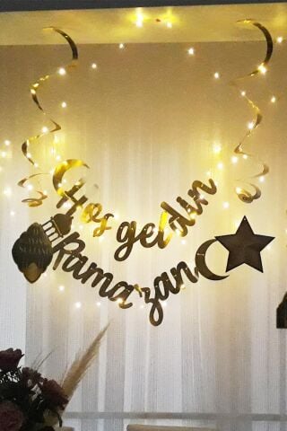 Ledli Hoşgeldin Ramazan Yazısı Işıklı Ramazan Süsleri