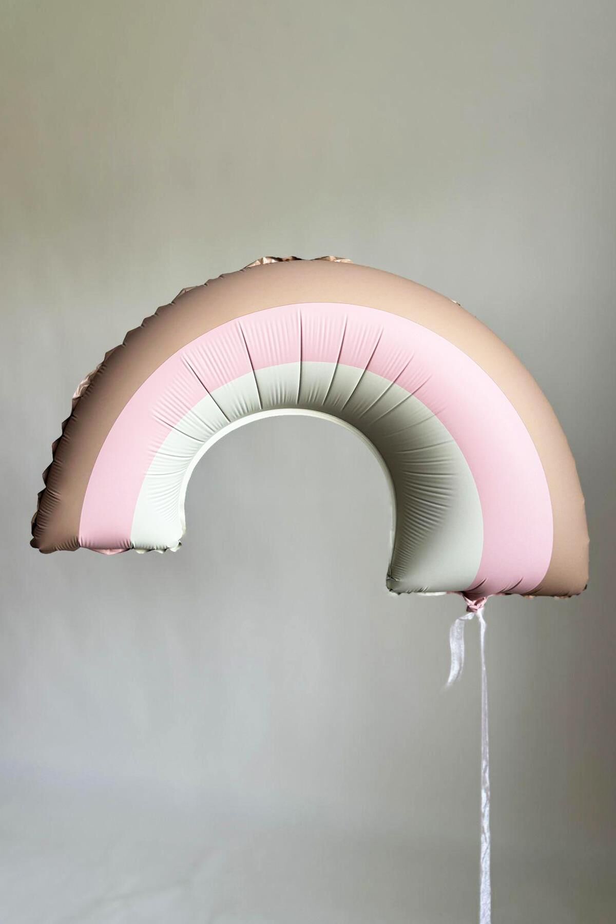 Retro Pembe Gökkuşağı Folyo Balon Retro Gökkuşağı Balon Büyük Boy