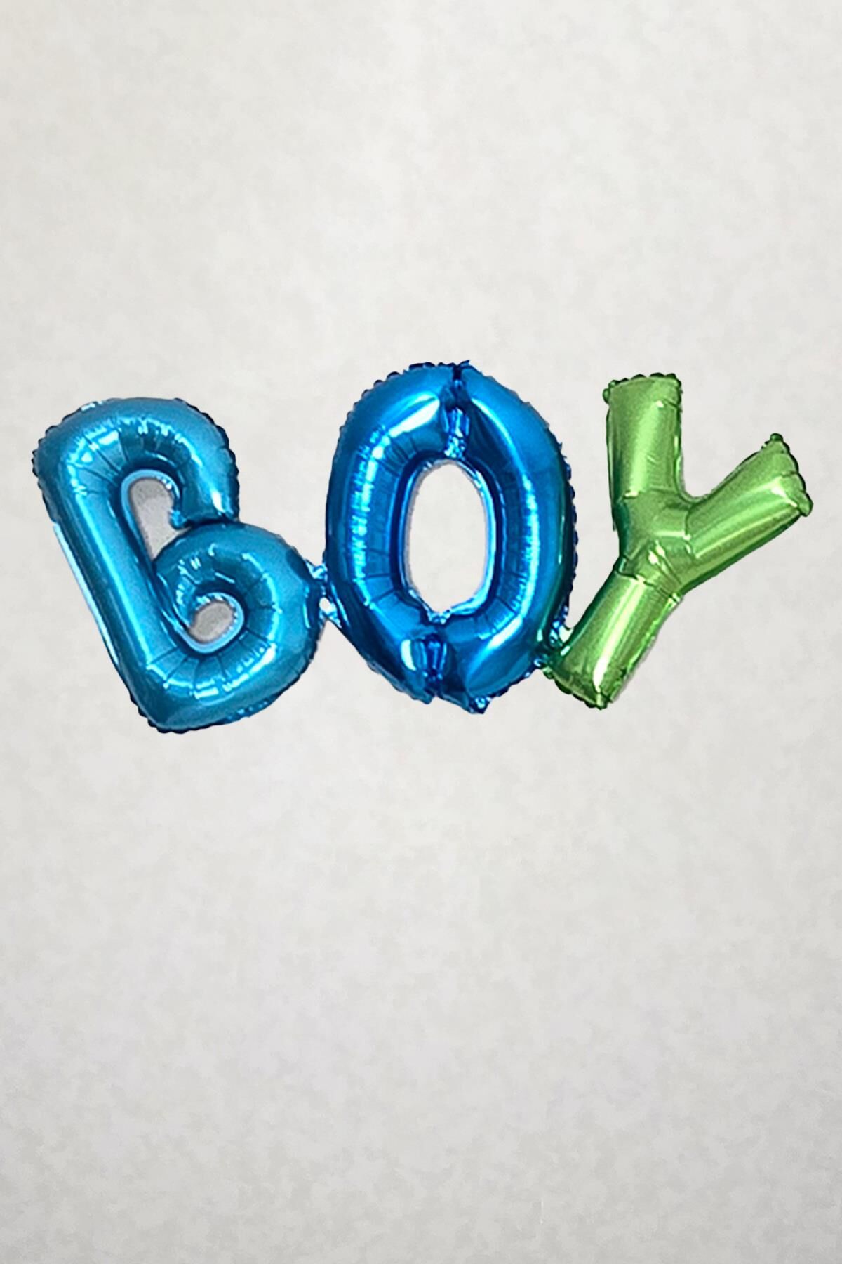 Boy Yazılı Rengarenk Birleşik Folyo Balon Cinsiyet Partisi Baby Shower Parti Balonu