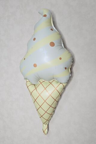 Retro Külahlı Dondurma Folyo Balon Retro Renkler Dondurma Balon