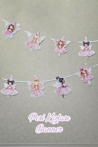 Peri Kızı Tema Banner Peri Kızları Konsept Duvar Süsü