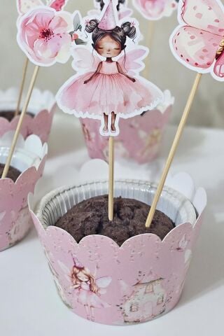Peri Kızı Konsepti Cupcake Sargısı 10'lu