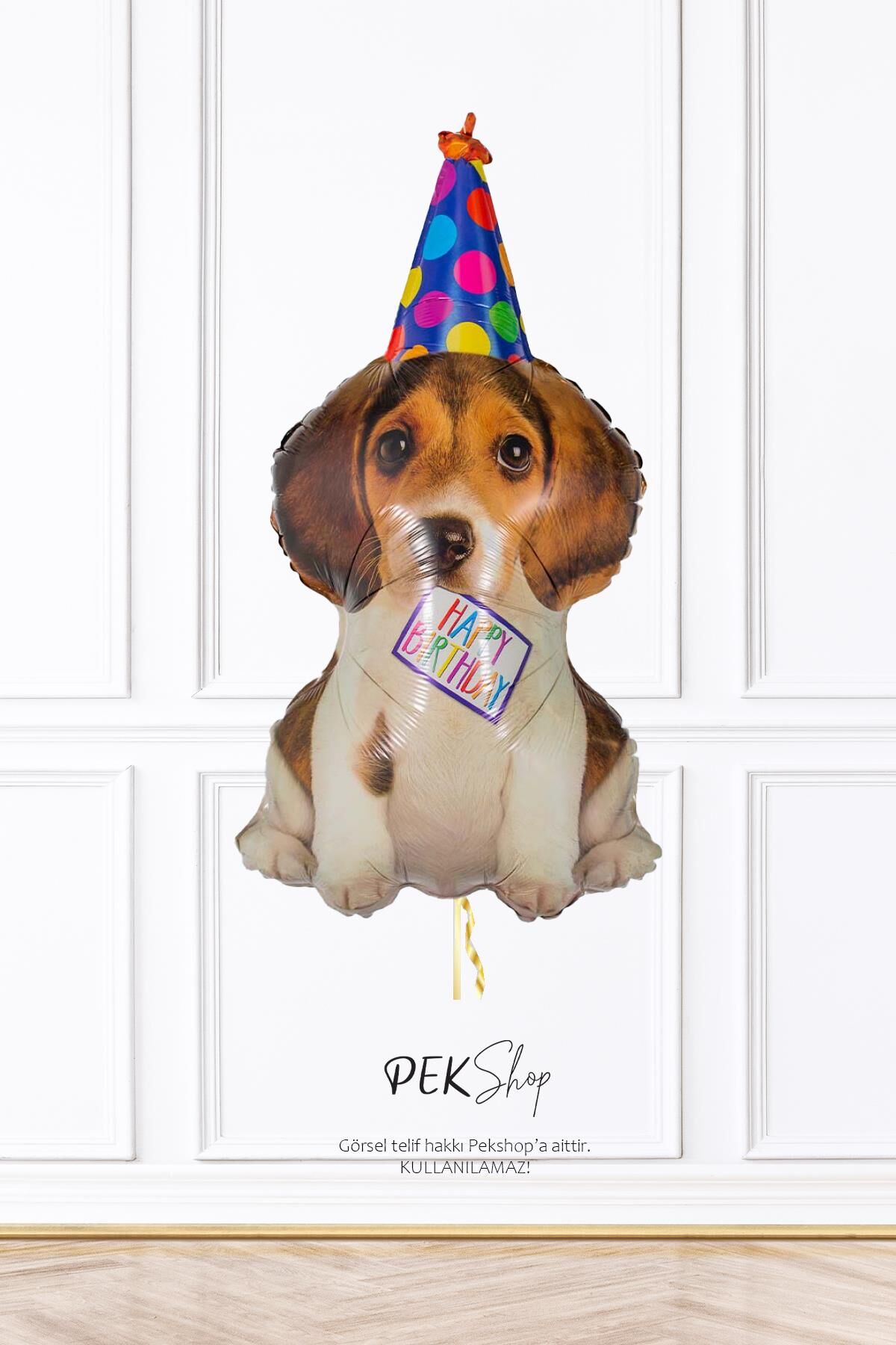 Sevimli Doğum Günü Köpeği Balon Birthday Puppy Minik Balon 14inç