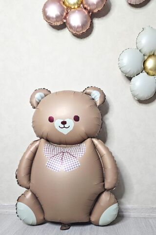 Retro Ayı ve 3 Retro Papatya Folyo Balon Seti