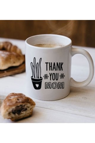 Thank You Mom Anneye Özel Kupa Bardak