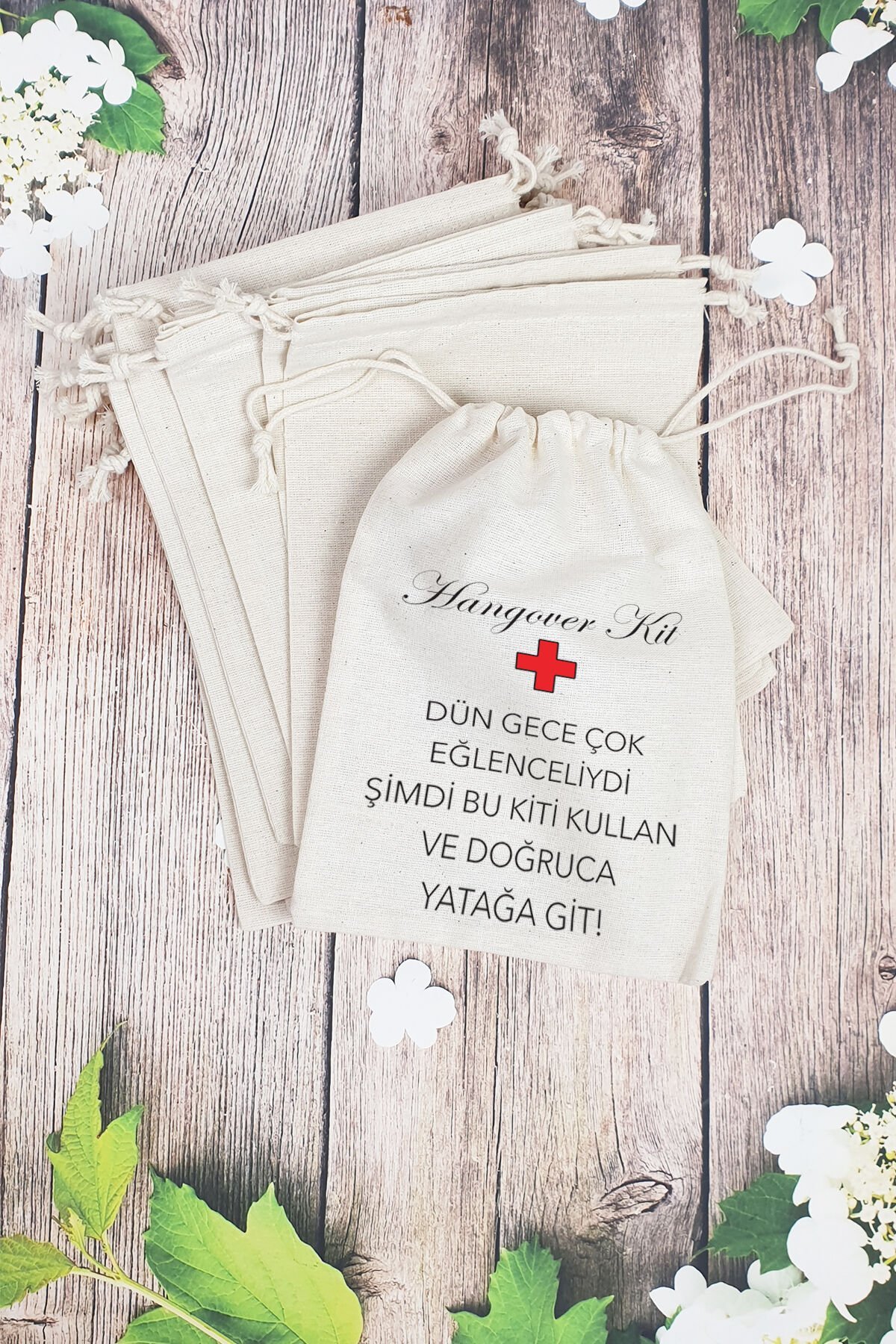 Hangover Kit Kesesi - 10 Adet - Eğlenceli Gece Hangover Kit