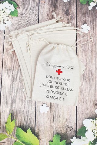 Hangover Kit Kesesi - 10 Adet - Eğlenceli Gece Hangover Kit
