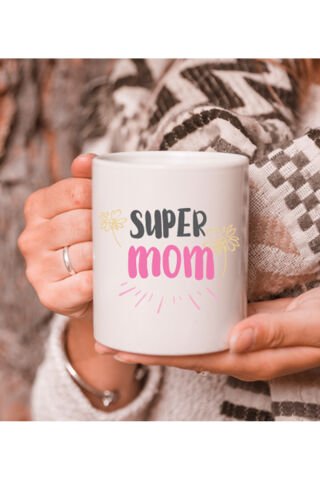 Super Mom Anneye Özel Kupa Bardak