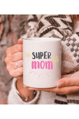 Super Mom Anneye Özel Kupa Bardak