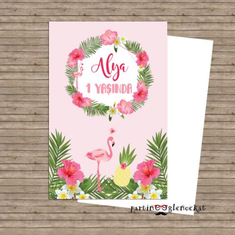Flamingo Aloha Konsept Dilek Kartı